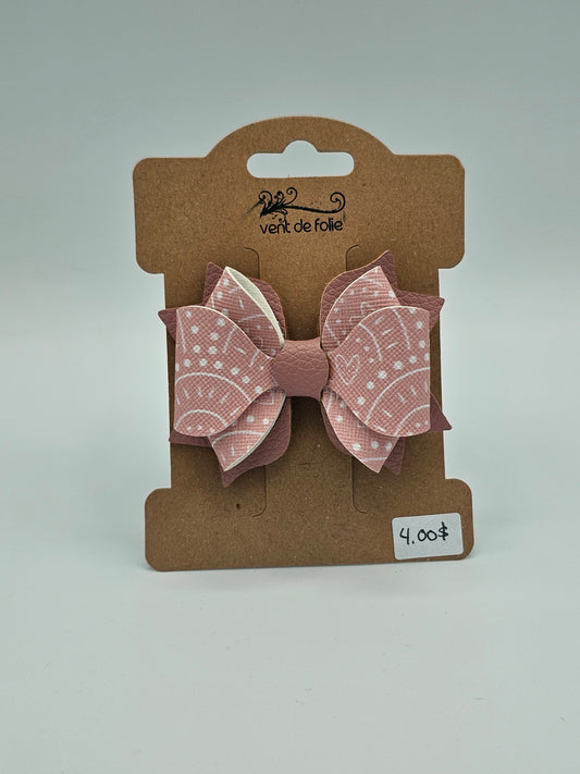 Barrette Vieux rose